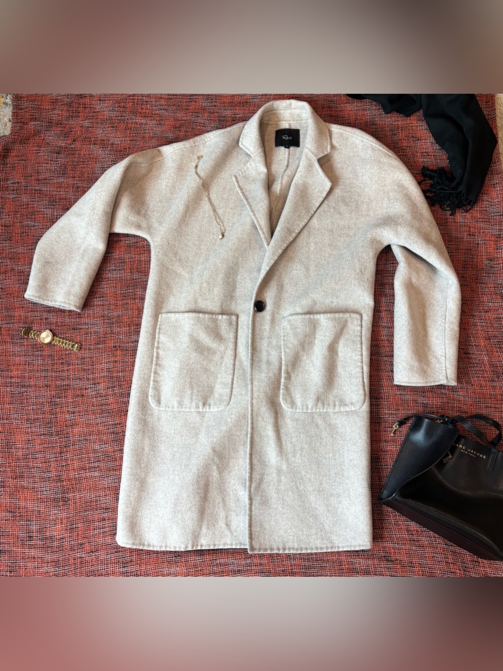 Women’s beige wool coat